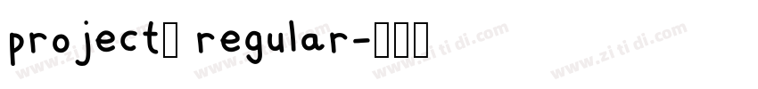 project9 regular字体转换